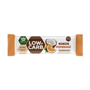 Topnatur LOW CARB bezlepková tyčinka Kokos&Pomeranč 40 g expirace
